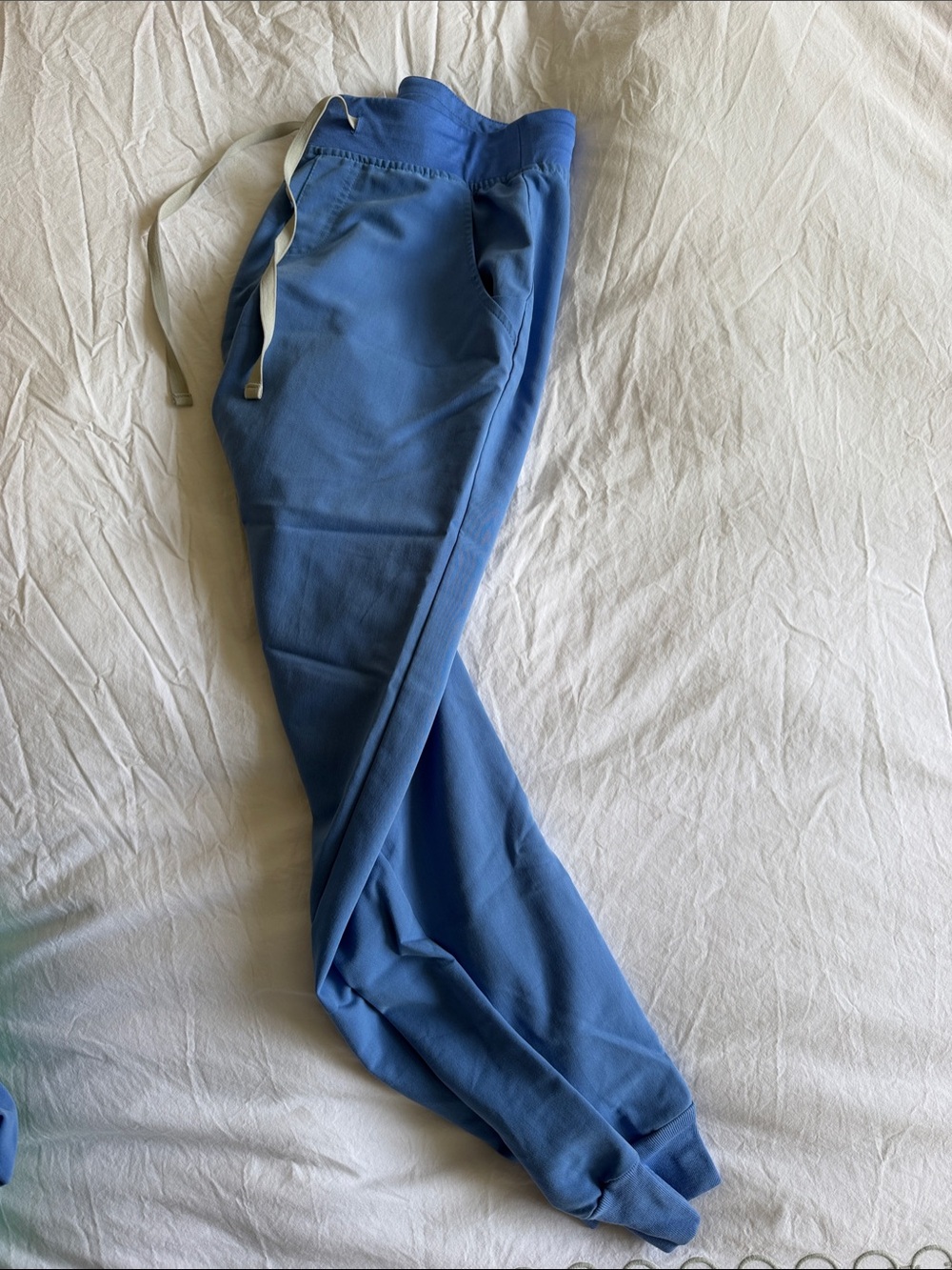 Figs Sky Blue Drawstring Jogger Scrubs